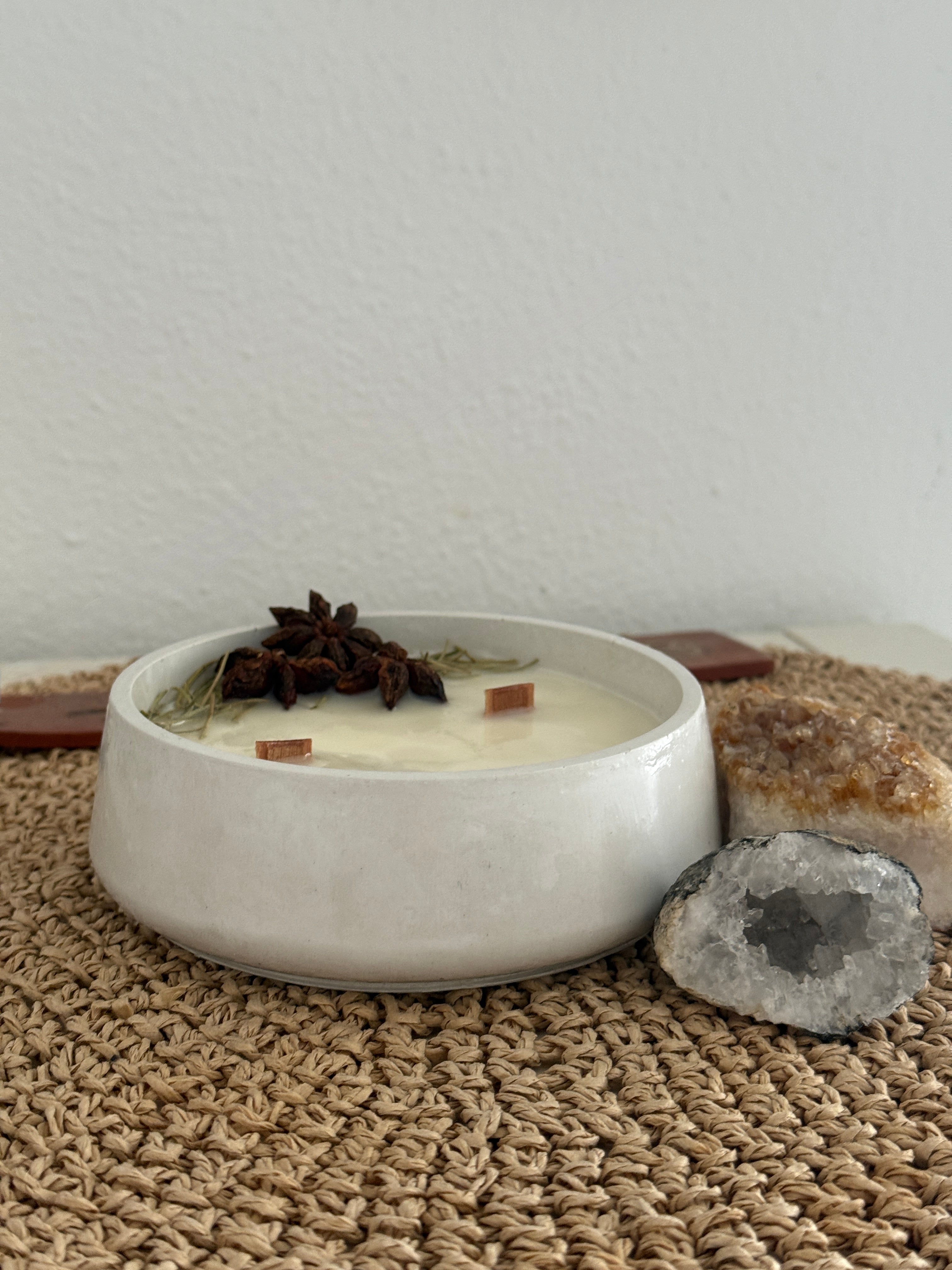 Santuario · Vela aromática de Vainilla