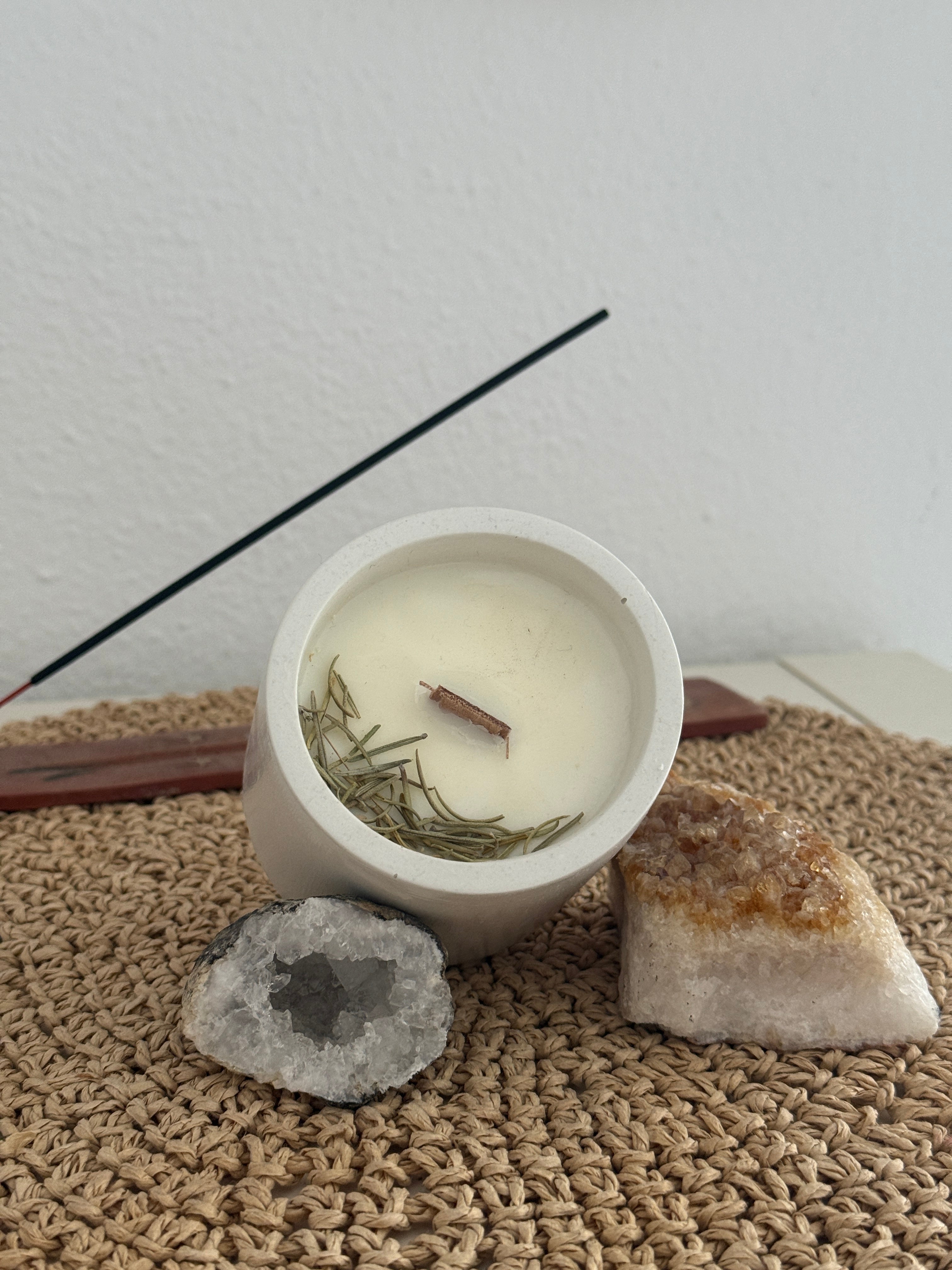 Refugio · Vela aromática de Vainilla