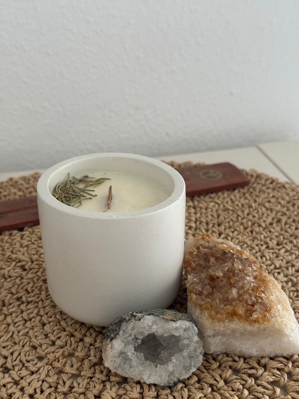 Refugio · Vela aromática de Vainilla