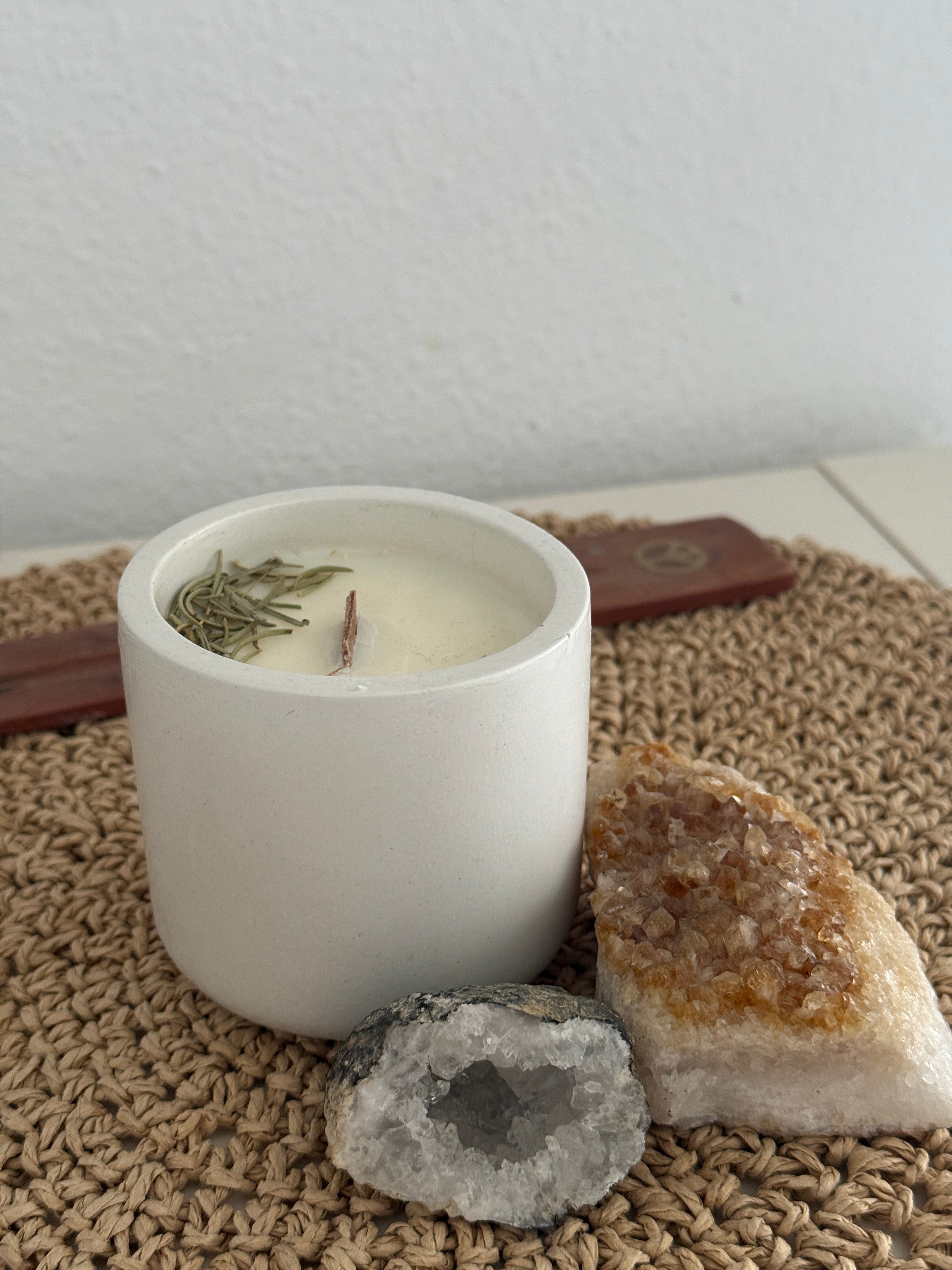 Refugio · Vela aromática de Vainilla