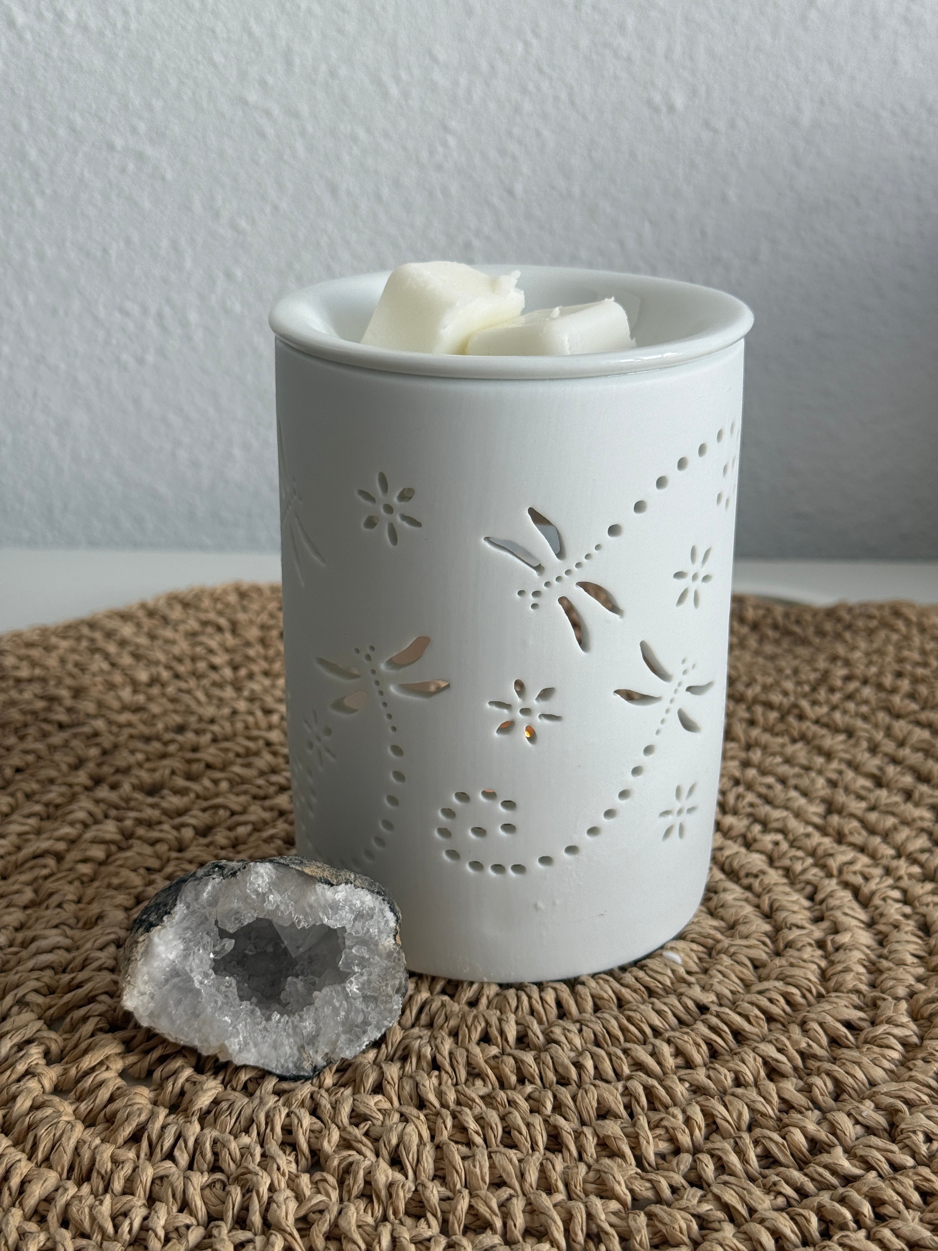 Pack Ritual Wax Melts MYKA · Quemador + 4 aromas + 20 velas de té